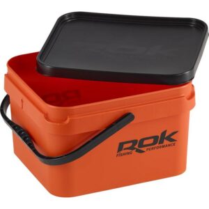 Seau Carré ROK Square Bucket Complet Orange 10L